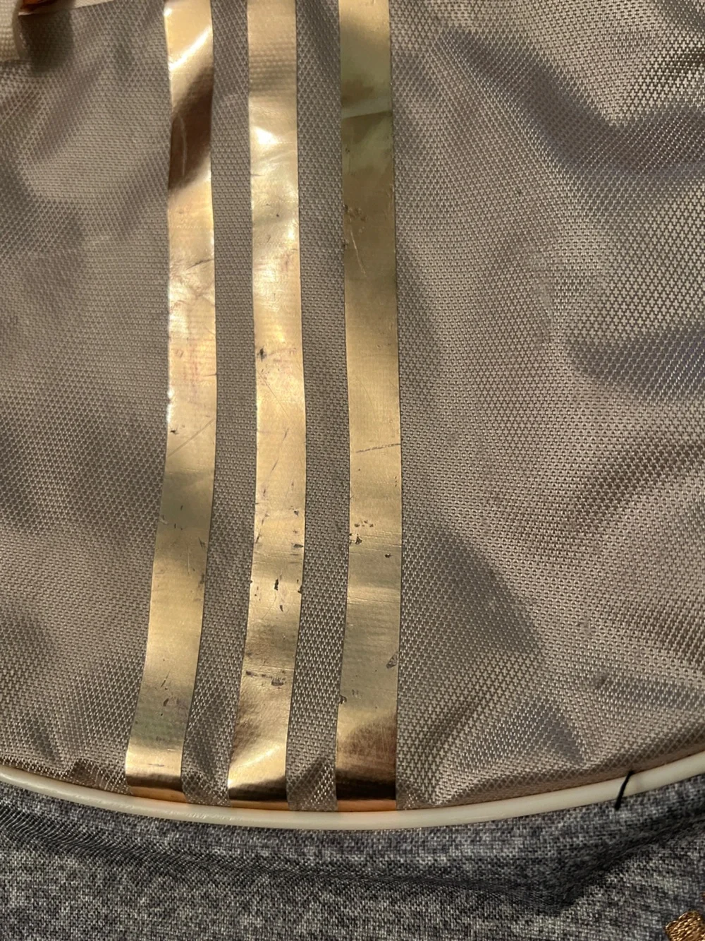 adidas Women’s Metallic Rose Gold Drawstring Backpack